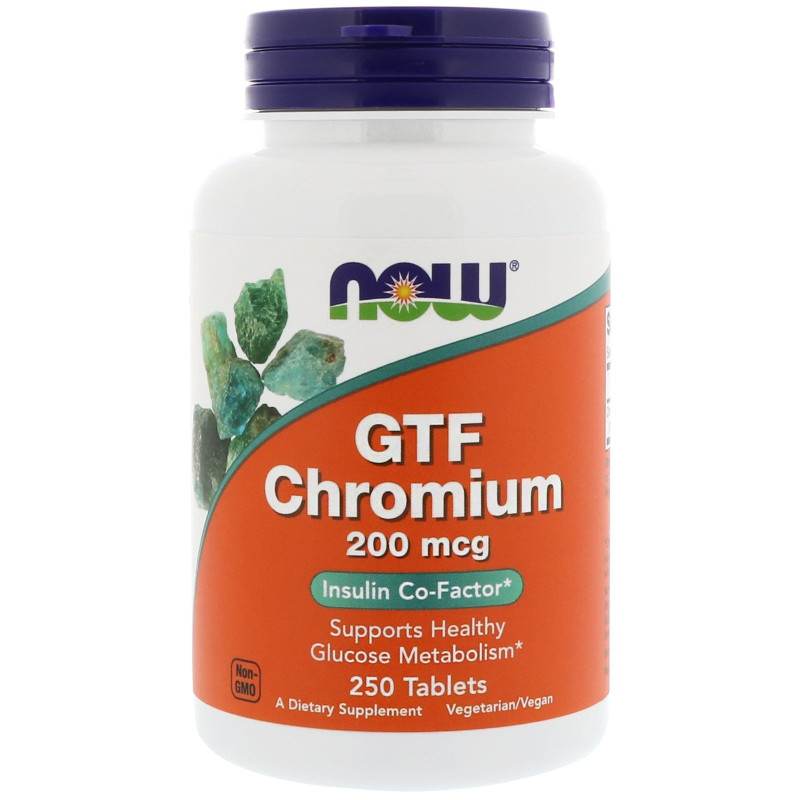 NOW Foods GTF Chromium 250 tabl.