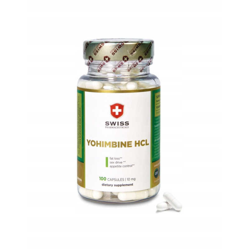 Swiss Pharmaceuticals YOHIMBINE 10mg 100 kaps. Swiss Pharmaceuticals YOHIMBINE 10mg 100 kaps.