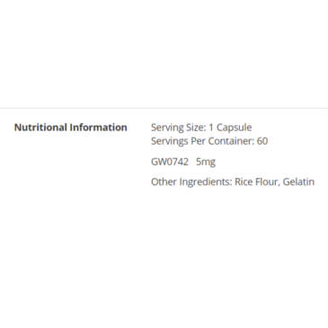 Brawn Nutrition SUPER GW 5mg 60kaps.