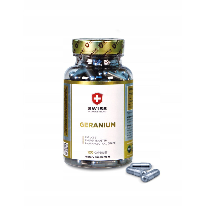 Swiss Pharmaceuticals GERANIUM 60mg 120kaps. Swiss Pharmaceuticals GERANIUM 60mg 120kaps.