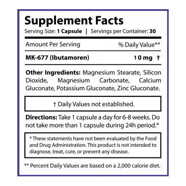 Core Labs MK-677 10mg 30kaps.
